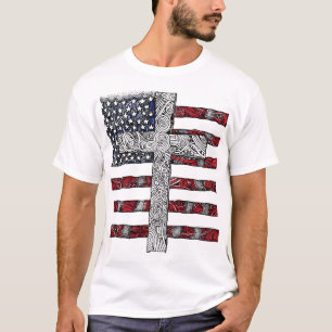 Sinal americano cruzando T-Shirt