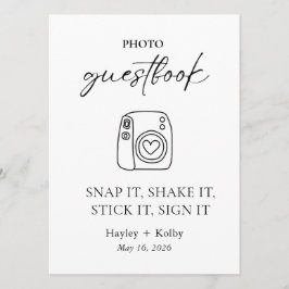 Sinal/Carta de Mesa de Visitas de Fotos para Moldu