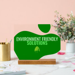 Sinal comercial ecologicamente correto