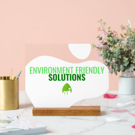 Sinal comercial ecologicamente correto