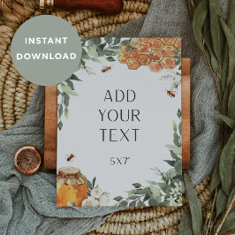 Sinal de Abelha em Branco PARA DOWNLOAD ou Cartão 