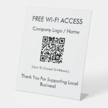Sinal de Acesso Wi-Fi Gratuito Minimalista Moderno