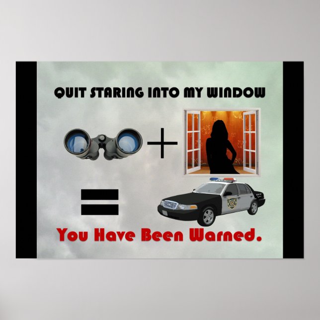 Sinal de Advertência do Tom Poster (Frente)