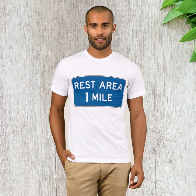 Sinal de área de repouso mens T-Shirt (Criador carregado)