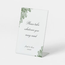 Sinal de Banheira Personalizável em Verde Clássico