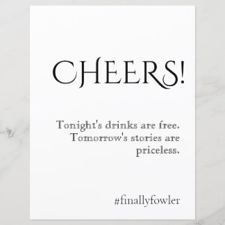 Sinal de Bar Aberto de Casamento Clássico