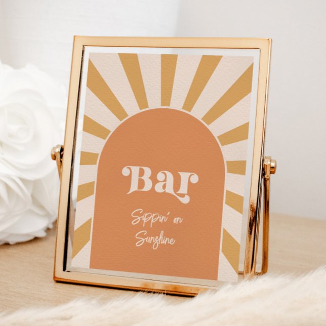 Sinal de Bar Sun Rosa (Criador carregado)