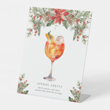 Sinal de Bebida de Assinatura de Natal