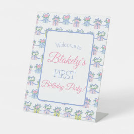 Sinal de boas-vindas da festa de aniversário - Tod