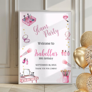 Sinal de Boas-vindas da Gam Party Girl Spa Poster