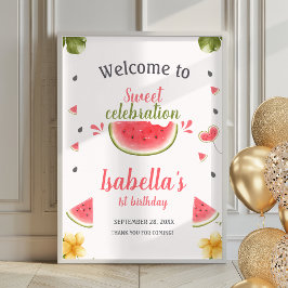 Sinal de boas-vindas da Poster de Fruta de de Garo