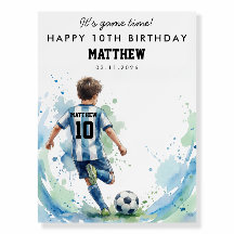 Sinal de Boas-Vindas de Aniversário de Futebol em