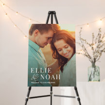 Sinal de Boas-Vindas de Casamento de Foto Tão Apai