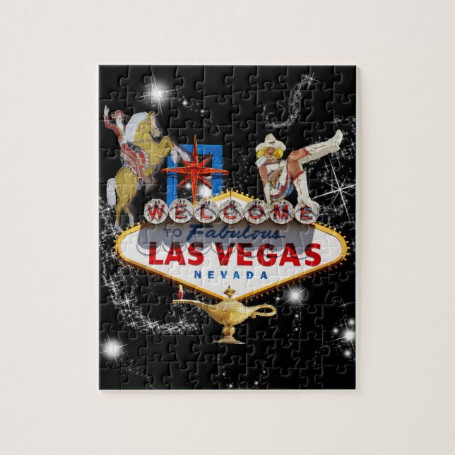 Sinal de boas-vindas de Las Vegas Quebra-cabeça (Vertical)