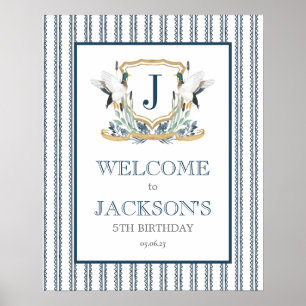 Sinal de boas-vindas de Mallard Duck, poster de pa