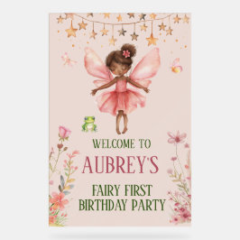 Sinal de Boas-vindas de Primeira Fada Whimssic