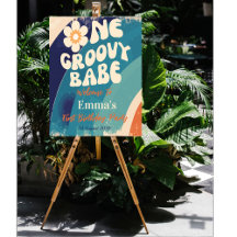 Sinal de boas-vindas de um primeiro aniversario Gr