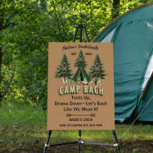 Sinal de boas-vindas do acampamento russo Bach Bac