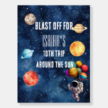 Sinal de Boas-vindas do Astronauta Espacial Secund