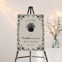 Sinal de boas-vindas do Chá de fraldas Halloween