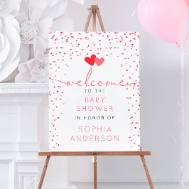 Sinal de boas-vindas do Chá de fraldas Swetheart