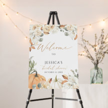 Sinal de boas-vindas do chá de panela de outono, c