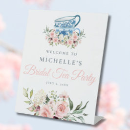 Sinal de boas-vindas do Chá de panela do Tea Party