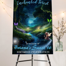 Sinal de boas-vindas do Encantado Forest Fairy Swe