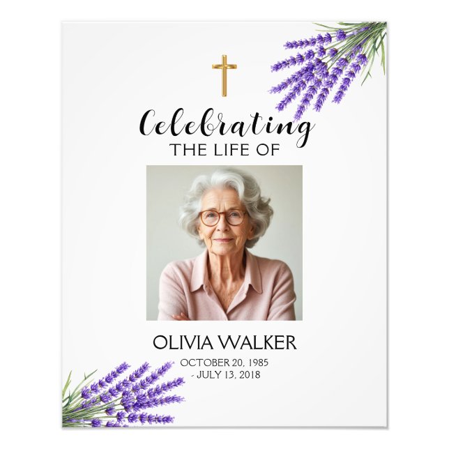 Sinal de Boas-vindas do Funeral de Fotografia da l (Frente)