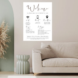 Sinal de Boas-Vindas em Aluguer de Férias Informaç