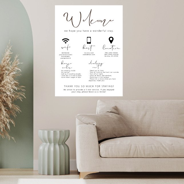 Sinal de Boas-Vindas em Aluguer de Férias Informaç (Criador carregado)