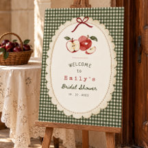 Sinal de boas-vindas em xadrez Appley Ever After v