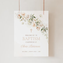 Sinal de Boas-vindas Floral BAPTISM, Primeiro Sina