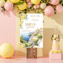 Sinal de boas-vindas Itália Positano Chá de panela