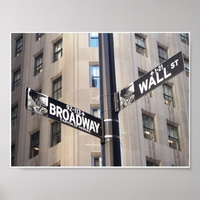 Sinal de Broadway Poster (Frente)