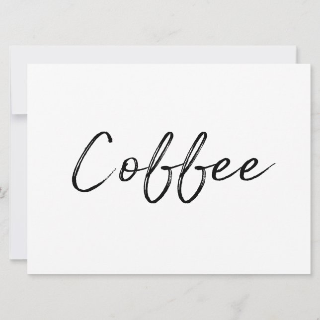 Sinal de "Café" | Na moda Letreiro (Frente)