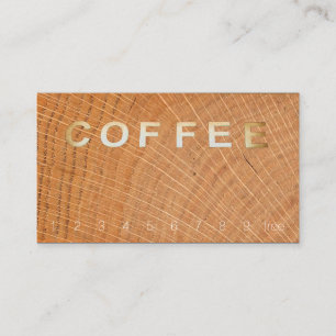 Sinal de Café Sobrecarga Fidelidade Woodgrain
