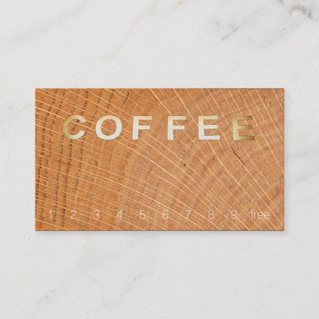 Sinal de Café Sobrecarga Fidelidade Woodgrain (Frente)