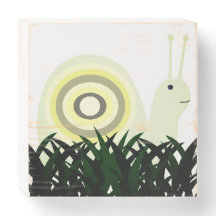 Sinal de caixa de madeira