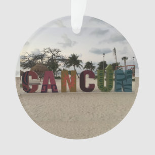 Sinal de Cancun - Playa Delfines, ornamento de