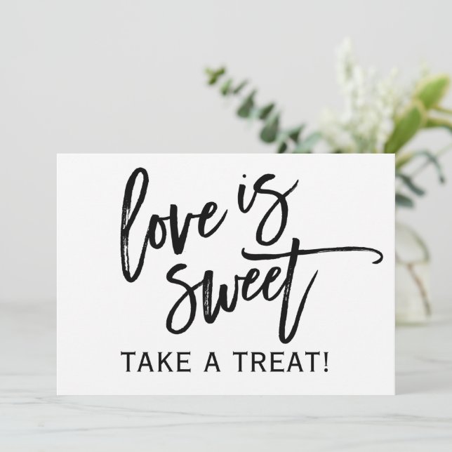 Sinal de Candy Bar / Buffet de Casamento 5X7 | Pre (Em pé/Frente)