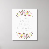 Sinal de Canvas de Boas-vindas Bonito