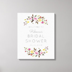 Sinal de Canvas de Boas-vindas Bonito