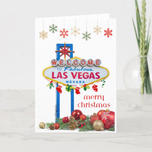 Sinal de Cartão de Natal de Las Vegas