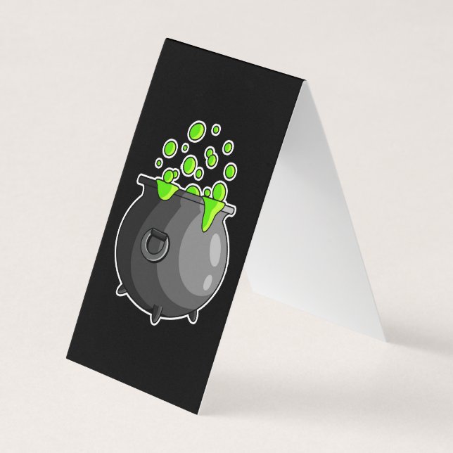 Sinal de Cartão de visita do Café Cauldron (Frente)