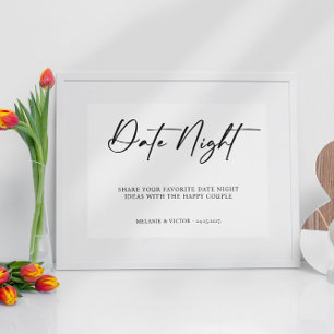 Sinal de Casamento à Noite Poster