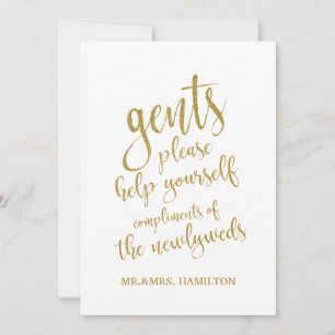 Sinal de Casamento de Barato Dourado da Cesta de B