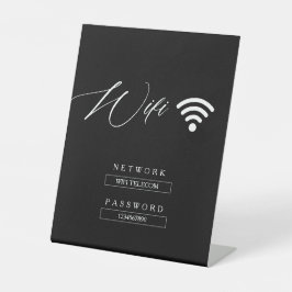 Sinal de casamento de senha minimalista do WiFi pr