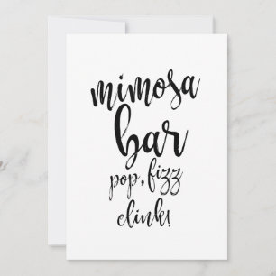 Sinal de casamento preto e branco acessível do bar