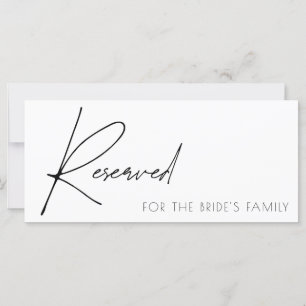 Sinal de Casamento Reservado Elegante